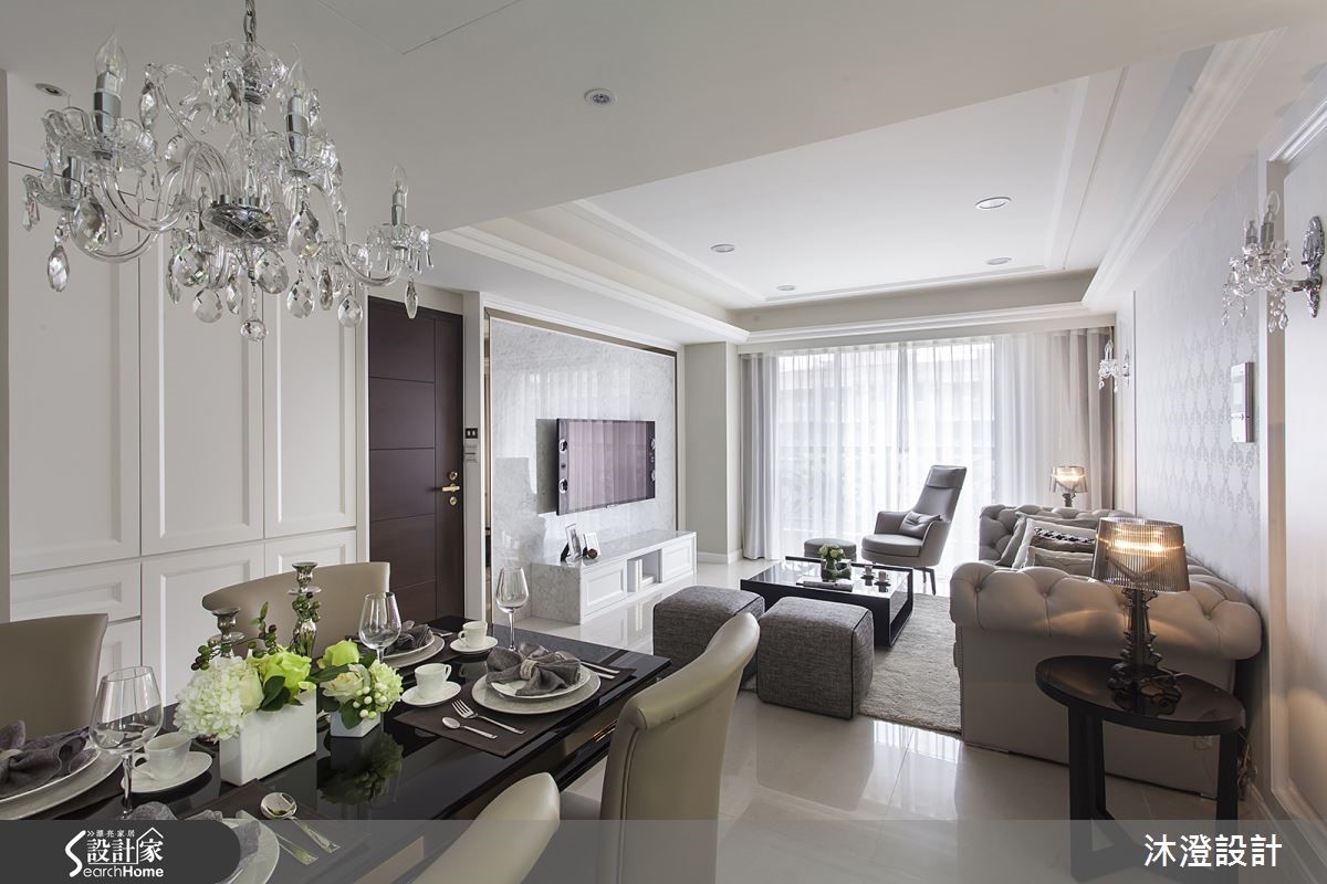 優美的線板線條、細緻色調，襯托出古典風格的細膩文藝